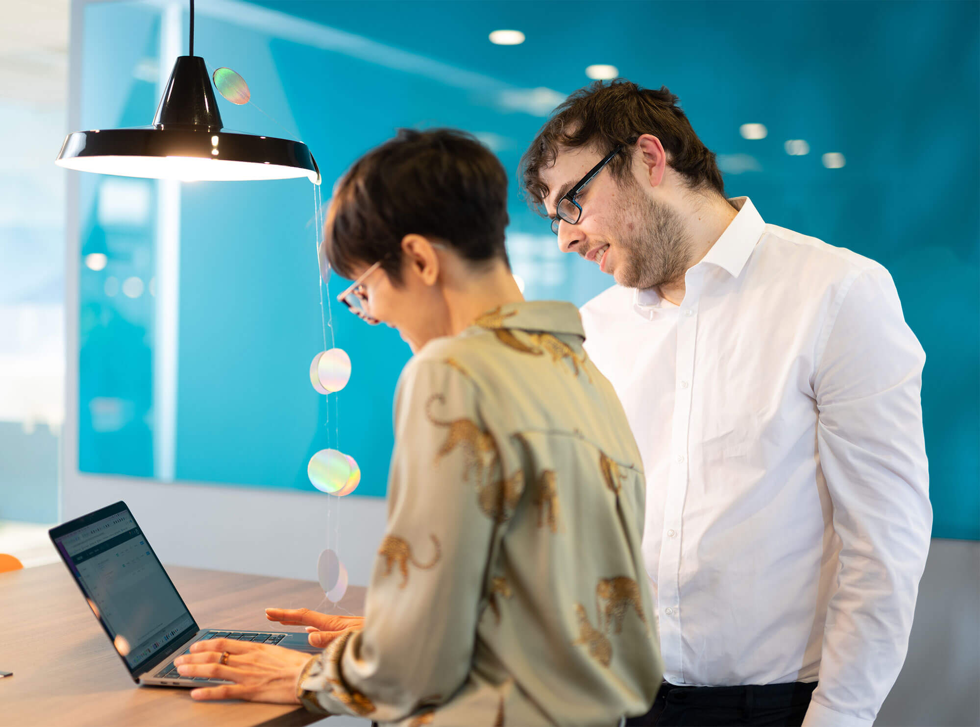 Two Resolute Cyber team members completing a vulnerability assessment